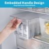 Unyqoos® Doorzichtige stapelbare opbergdozen voor koelkast en keuken, set van 4 stuks