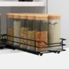 550x550-35041.jpg Unyqoos® Uittrekbaar Metalen Kruidenrek en Organisator voor Keuken en Badkamer
