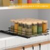 Unyqoos ® Kruidenrek voor Keuken met Uittrekbare Organizer en Soepel Glijdende Lade
