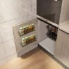 Unyqoos® Kruidenrek Muurmontage Set van 4 Met Zelfklevende Schroeven Voor Ruimtebesparing in Keuken