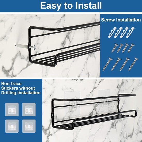 550x550-35115.jpg Unyqoos ® Ruimtebesparende Dubbele Kruidenrekset voor Muur of Kastdeur Zonder Boren