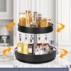 Unyqoos® Innovatieve 360 Graden Draaibare Kruiden- en Keukenorganizer met Dubbele Lagen voor Veelzijdig Gebruik
