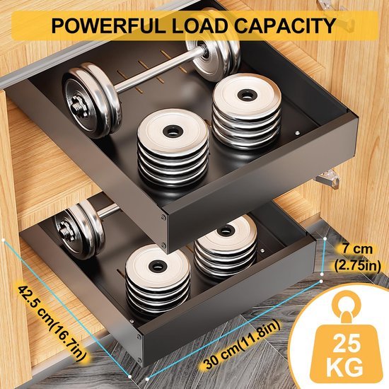 550x550-35304.jpg Unyqoos ® Uittrekbare Telescopische Lade Organizer voor Keukenkast - Gemakkelijke Toegang en Grote Opbergruimte