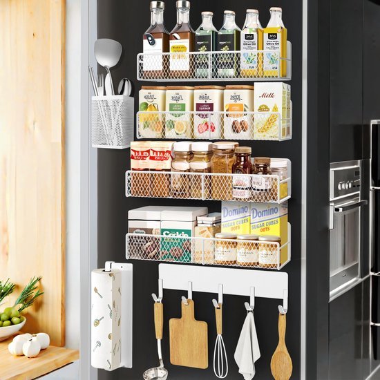 550x550-35315.jpg Unyqoos ® Innovatief Magnetisch Kruidenrek met Multifunctionele Keukenaccessoires voor Optimale Opslag