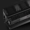 Unyqoos® Kruidenrek Organisator voor Aan de Muur met Afneembare Haken, Zonder Boren, 40 cm, Zwart