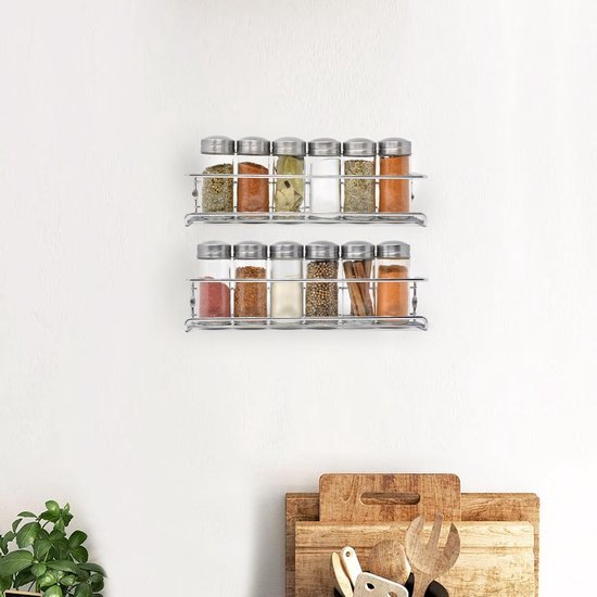 Unyqoos® Kruidenrek voor Wandmontage: Stijlvol, Praktisch en Ruimtebesparend Keukenaccessoire