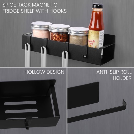 Unyqoos ® Stijlvolle Magnetische Opbergoplossing voor Keuken en Huis - Set van 3 Stuks