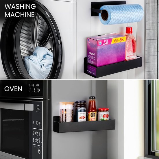 Unyqoos ® Stijlvolle Magnetische Opbergoplossing voor Keuken en Huis - Set van 3 Stuks