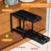 Unyqoos® Kruidenrek Keukenorganizer met Uittrekbare, Verstelbare Telescopische Lade voor Optimale Kastindeling
