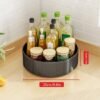 Unyqoos® Ruimtebesparend Draaiplateau Keukenorganizer voor Kruiden en Cosmetica van Koolstofstaal