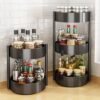 Unyqoos® Ruimtebesparend Draaiplateau Keukenorganizer voor Kruiden en Cosmetica van Koolstofstaal