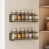 Unyqoos® Kruidenrek Zonder Boren met 12 en Zelfklevende Haken voor Keukenorganisatie
