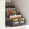 Unyqoos® Kruidenrek van Metaal voor Optimaal Keukenorganisatie en Ruimtebesparing