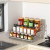 Unyqoos ® Kruidenrek met Vier Verstelbare Niveaus voor Optimale Keukenorganisatie