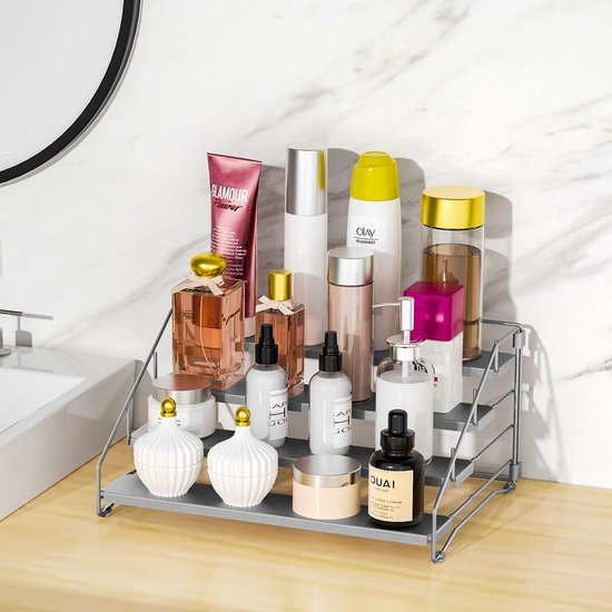 Unyqoos ® Kruidenrek met Vier Verstelbare Niveaus voor Optimale Keukenorganisatie