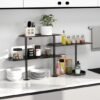 550x550-35631.jpg Unyqoos® Praktisch en Elegant Metalen Keukenhoekrek met Verstelbare Plankopties voor Diverse Ruimtes