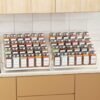 Unyqoos® Verstelbaar kruidenrek met vier niveaus voor efficiënte keukenorganisatie