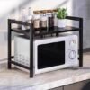 Unyqoos® Verstelbaar en Ruimtebesparend Magnetronrek voor Multifunctioneel Gebruik in de Keuken