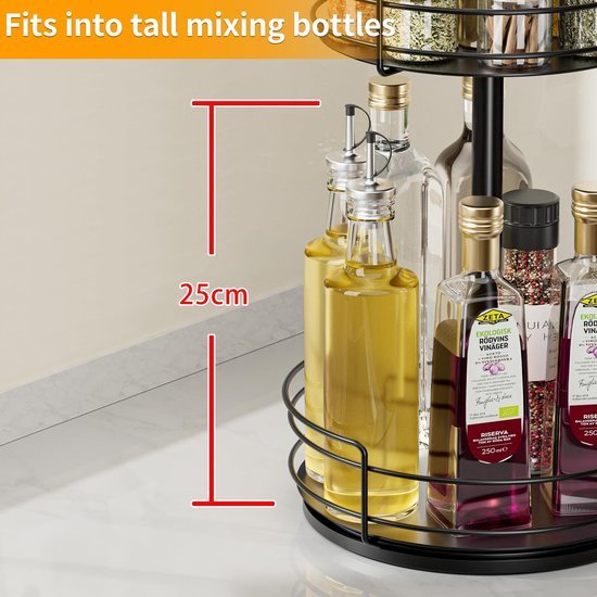 550x550-35670.jpg Unyqoos® Praktisch Draaiplateau Kruidenrek voor Keuken en Meer, Multifunctionele Organizer