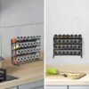 550x550-35690.jpg Unyqoos® Stijlvol en ruimtebesparend kruidenrek met vier niveaus voor keukenorganisatie
