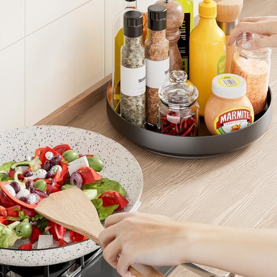 Unyqoos® 360 Graden Draaibaar Metalen Organizer voor Keuken en Badkamer met Veelzijdig Gebruik