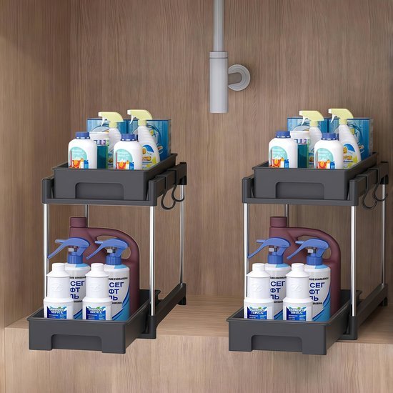 550x550-35731.jpg Unyqoos® Veelzijdige en Ruimtebesparende Organizer met Twee Lagen voor Keuken en Badkamer