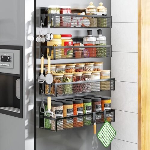 550x550-35735.jpg Unyqoos® Magneetisch Keuken- en Opbergorganizer voor Koelkast met Vierdelige Set en Haken