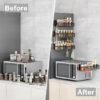 Unyqoos® Magneetisch Keuken- en Opbergorganizer voor Koelkast met Vierdelige Set en Haken