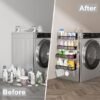Unyqoos® Magneetisch Keuken- en Opbergorganizer voor Koelkast met Vierdelige Set en Haken