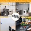 Unyqoos® Kruidenrek Set van 2 voor Muurmontage zonder Boren, Multifunctioneel en Ruimtebesparend