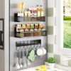Unyqoos® Magnetisch Opbergsysteem voor Keukenkruiden en Accessoires met Haken