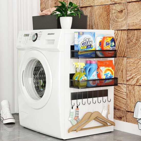 Unyqoos® Magnetisch Opbergsysteem voor Keukenkruiden en Accessoires met Haken