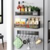 Unyqoos® Magnetisch Opbergsysteem voor Keukenkruiden en Accessoires met Haken