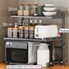 Unyqoos® Uitbreidbaar keukenrek met verstelbare hoogte en breedte voor optimale organisatie