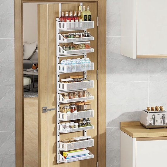 550x550-35838.jpg Unyqoos® Ruim en verstelbaar hangend deurrek met 10 niveaus voor extra opbergruimte