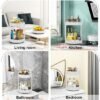 Unyqoos® Multifunctioneel 360 Graden Draaiplateau voor Keuken en Badkamer Organisatie, 26 cm, Wit