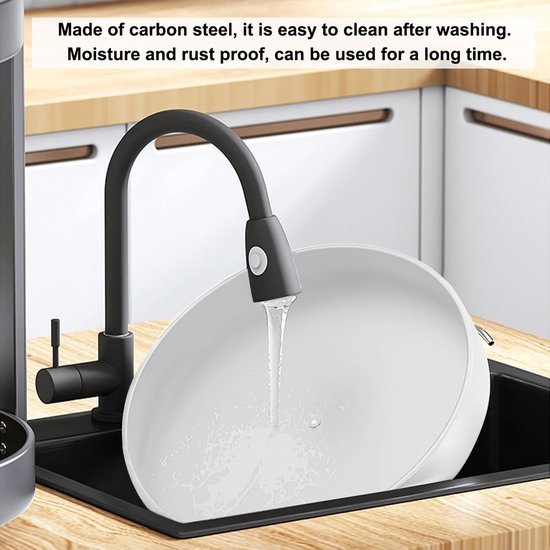 Unyqoos® Multifunctioneel 360 Graden Draaiplateau voor Keuken en Badkamer Organisatie, 26 cm, Wit