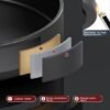 Unyqoos® Draaibare Dubbele Laag Organisator voor Keuken en Badkamer met Metaalcoating