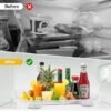 Unyqoos® Draaibare en transparante tafelorganizer voor efficiënte keukenopslag