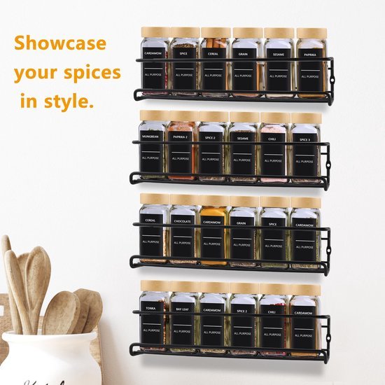 550x550-35891.jpg Unyqoos® Ruimtebesparende kruidenorganizer met vier niveaus voor keuken en kantoor