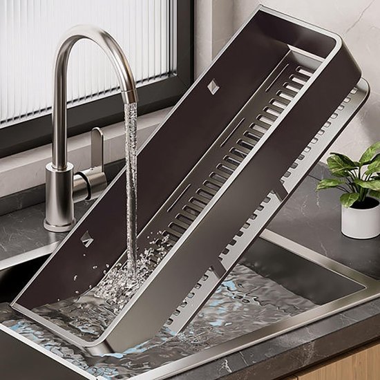 550x550-35906.jpg Unyqoos® Set van 2 metalen wandgemonteerde kruidenrekken met haken voor keukenorganisatie