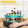 Unyqoos® Dubbel Zwart Draaiplateau voor Keuken en Badkamer, 30 cm Metaal