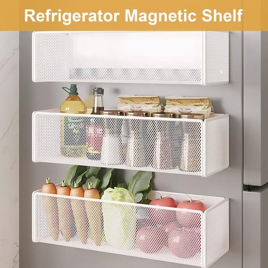 550x550-35940.jpg Unyqoos® Wit magnetisch kruidenrek voor efficiënte keukenorganisatie en ruimtebesparing