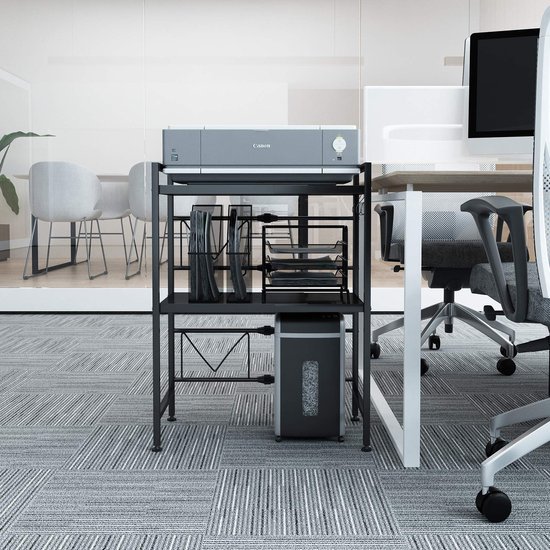 Unyqoos® Uittrekbaar Keukenrek met Twee Verdiepingen en Drie Haken voor Diverse Opbergbehoeften