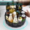 Unyqoos® Draaibare Organizers voor Keuken en Badkamer - Set van 2 Multifunctionele Opbergrekken met Antislip Design