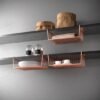 Unyqoos® Stijlvol koperkleurig tussenrek voor optimale ruimtebenutting in huis