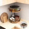 Unyqoos® Draaibare keukenorganizer met twee lagen voor kruiden en specerijen