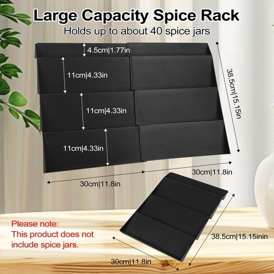 550x550-36025.jpg Unyqoos® Tweedelige kruidenorganizer met drietraps ontwerp voor maximale ruimtebenutting