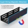 Unyqoos® Magnetische Keuken Organizer Planken voor IJzeren Oppervlakken, Kruidenrek Set van 2 Stuks in Zwart