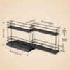 550x550-36056.jpg Unyqoos® Uittrekbaar kruidenrek met twee etages en laden voor makkelijke keukenorganisatie